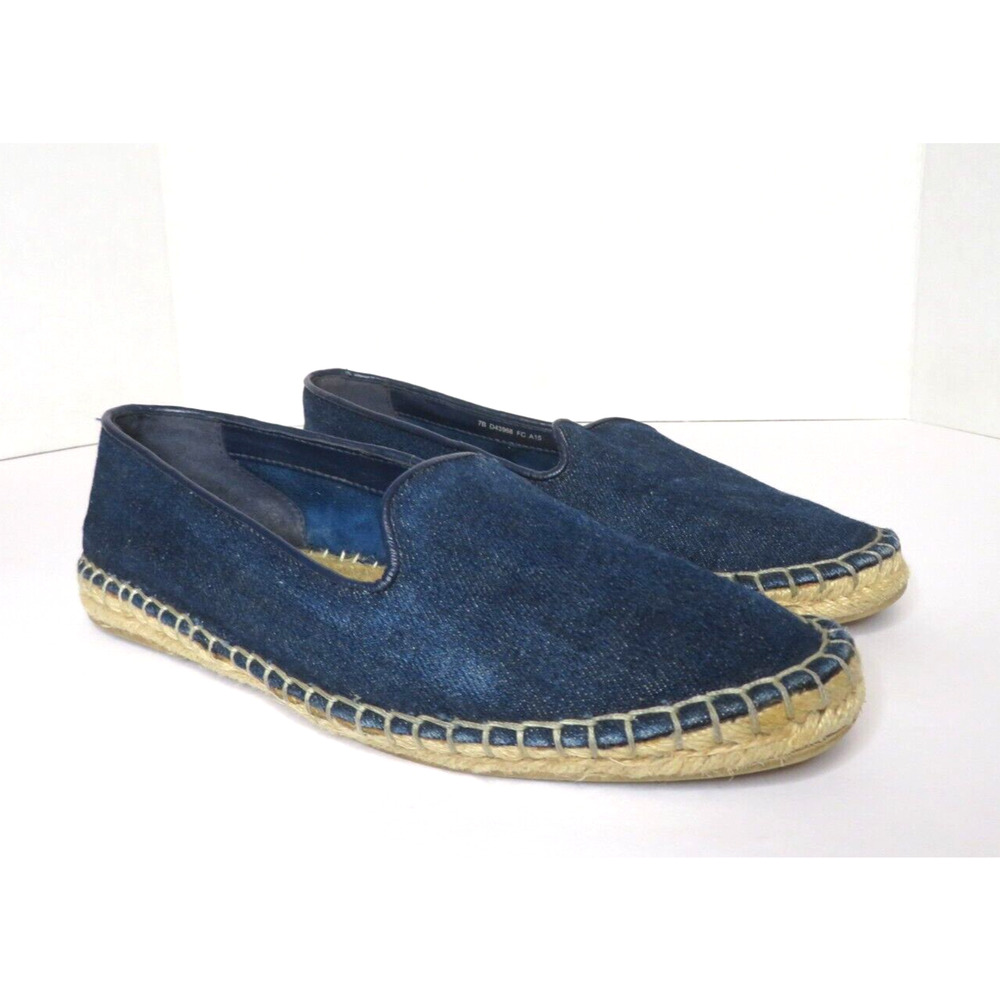 Cole Haan Palermo Espadrilles Women's Blue Denim Slip on Shoes D43968 - Size 7
